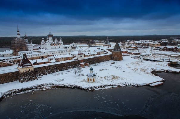 Зима на Соловках