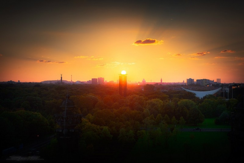 Под куполом Рейхстага.
