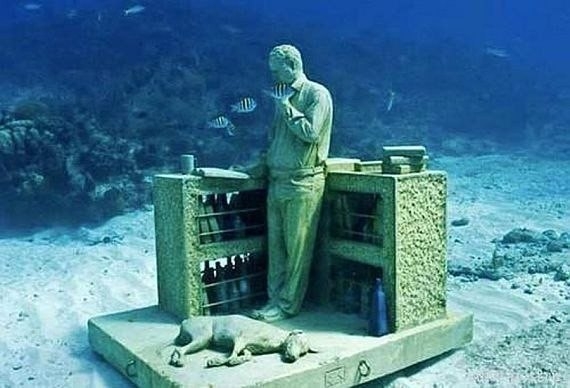Музей подводных скульптур в Канкуне Музей подводных скульптур в Канкуне