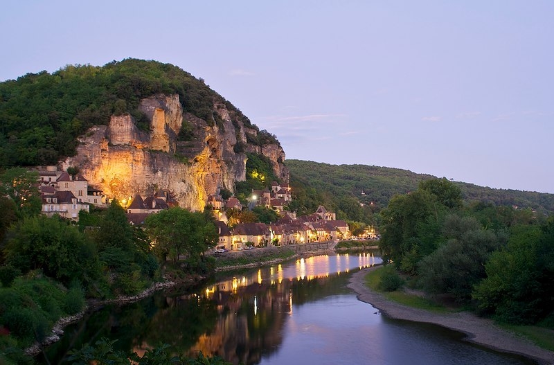 Деревня La Roque Gageac (Рок Гажак). Франция