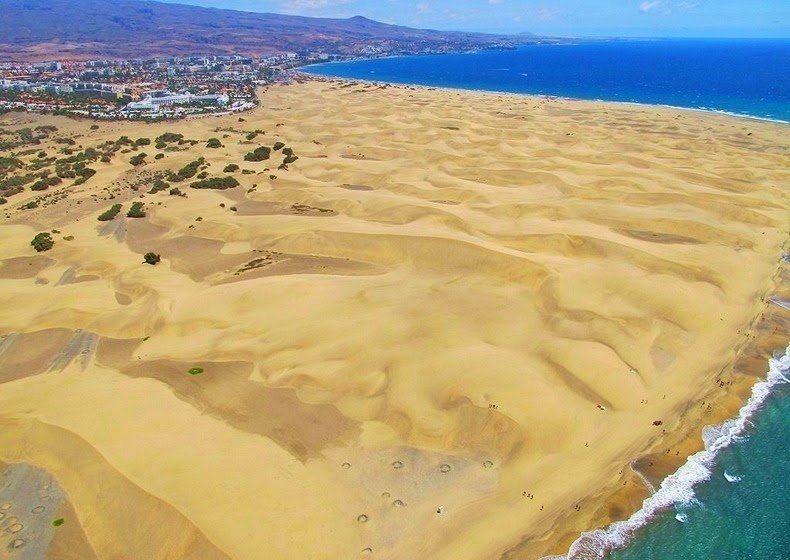 Песчаные дюны Маспаломас (Испания)