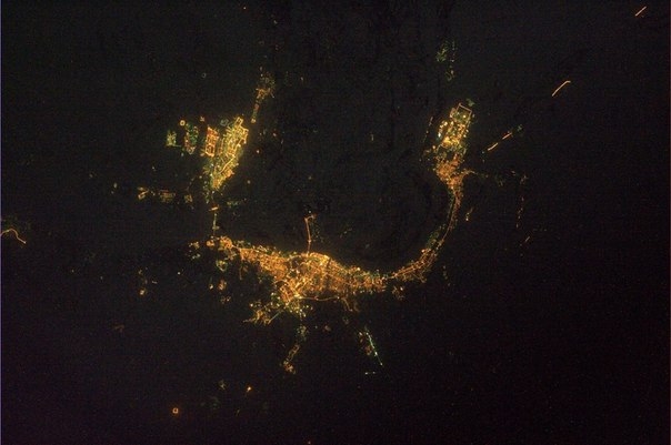 Ночные города России из космоса