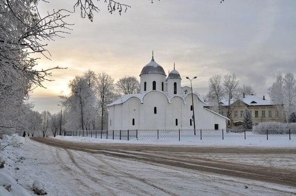 Зимний Псков, Россия.