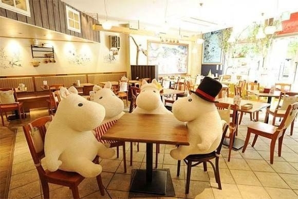 Кафе Moomin Cafе для людей без компании