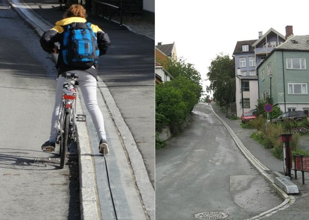 Эскалатор для велосипедистов, Норвегия