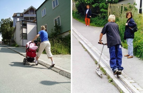 Эскалатор для велосипедистов, Норвегия