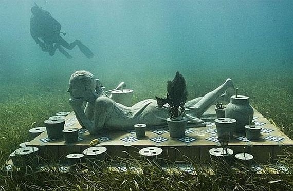 Музей подводных скульптур в Канкуне
