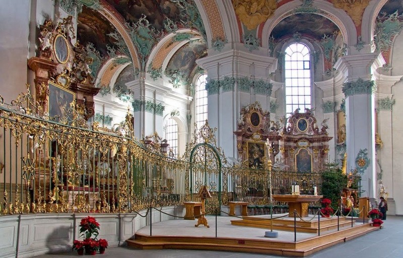 Библиотека Санкт-Галленского монастыря (Швейцария) Библиотека Санкт-Галленского монастыря (Швейцария)