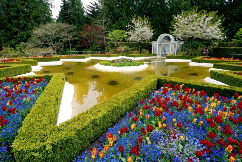 Сады Бутчартов (Butchart Gardens, Ванкувер, Канада)