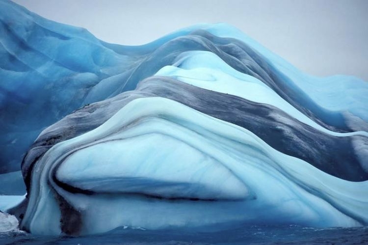 Цветные айсберги и ледники