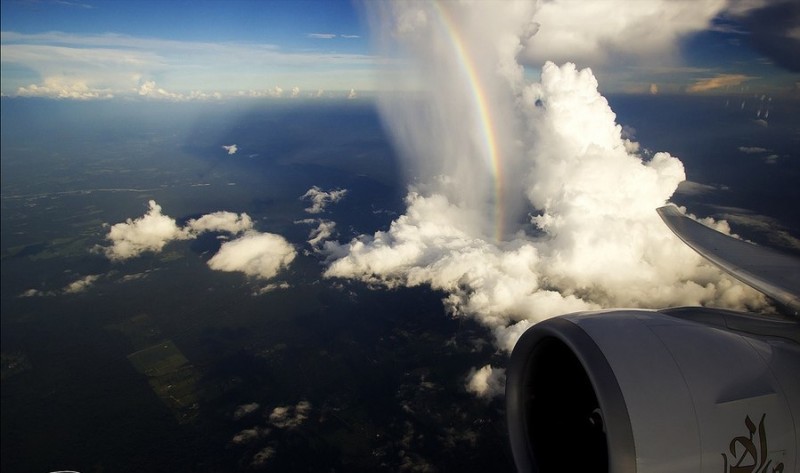 Восхитительные снимки из иллюминатора самолета