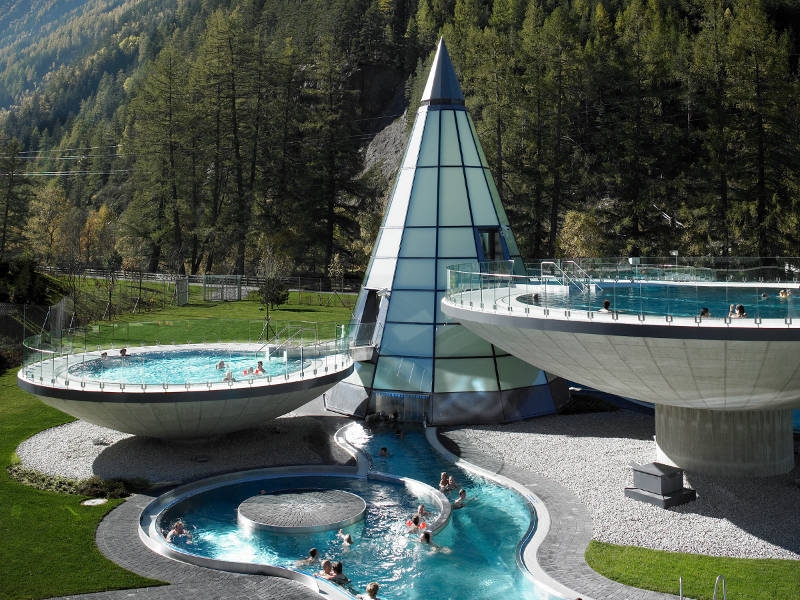 Аквадом - аквапарк в Зёльдене, Австрия