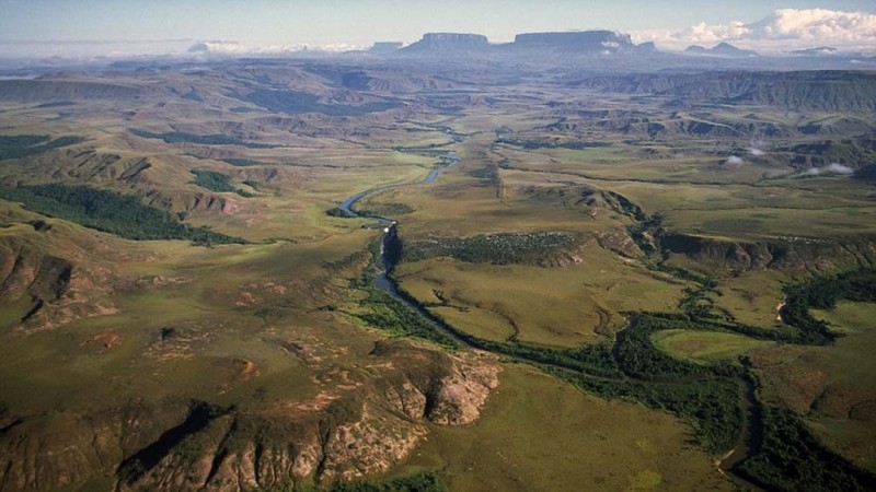 Гора Рорайма, Южная Америка Гора Рорайма, Южная Америка