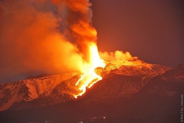 Вулкан Этна, Сицилия, Италия