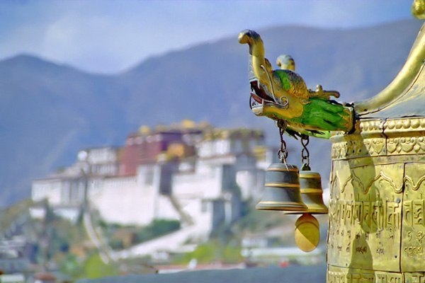 Дворец Потала, резиденция Далай-ламы. Лхаса. Тибет.