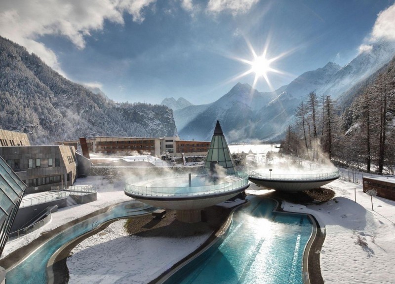 Необычный банный комплекс в Австрии
