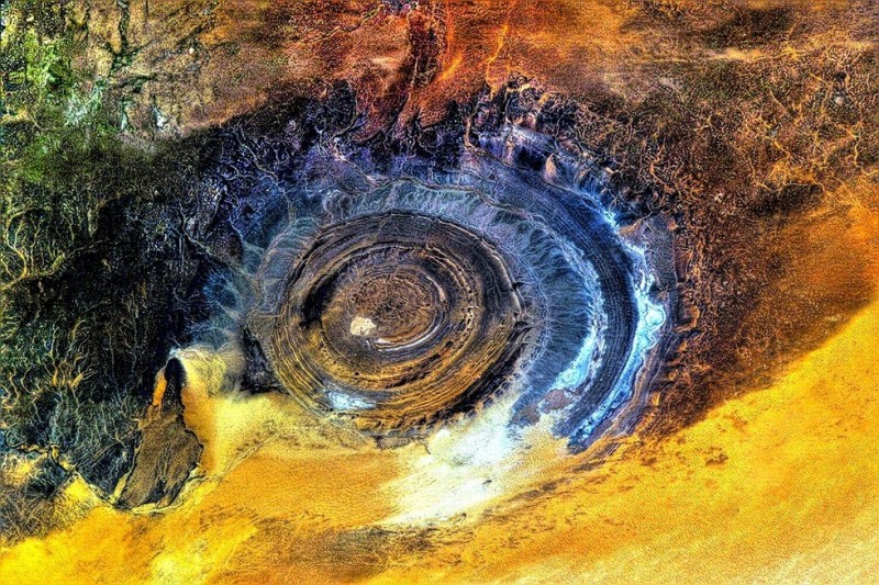 Глаз Сахары: древний геологический артефакт