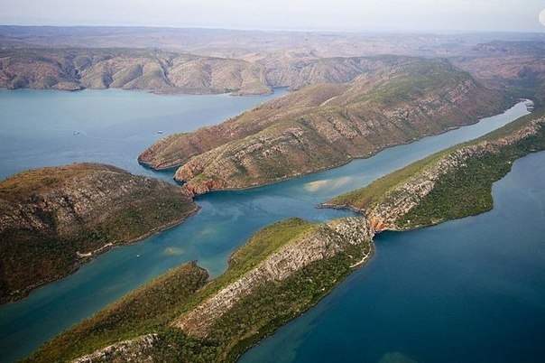 Горизонтальные водопады бухты Талбот, Австралия