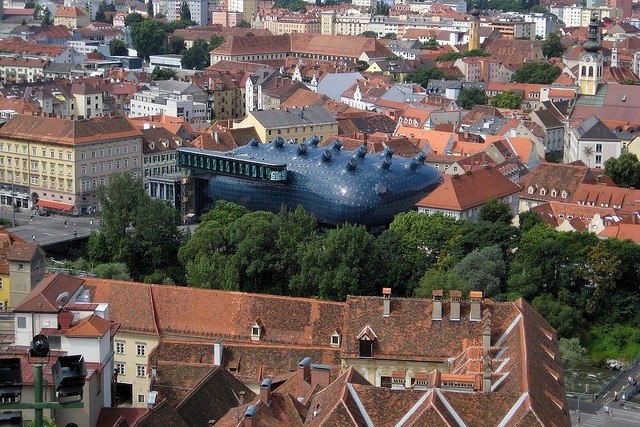 Музей Кунстхаус в Граце, Австрия.