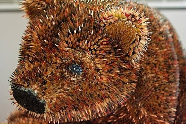 Поразительные скульптуры из цветных карандашей Поразительные скульптуры из цветных карандашей