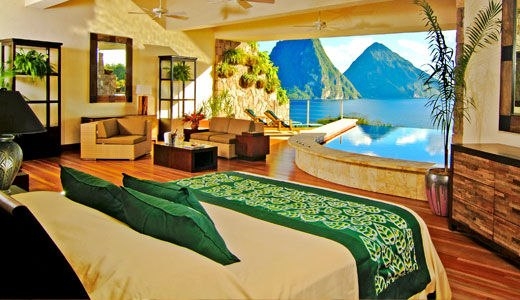 Тропический курорт Jade Mountain Тропический курорт Jade Mountain