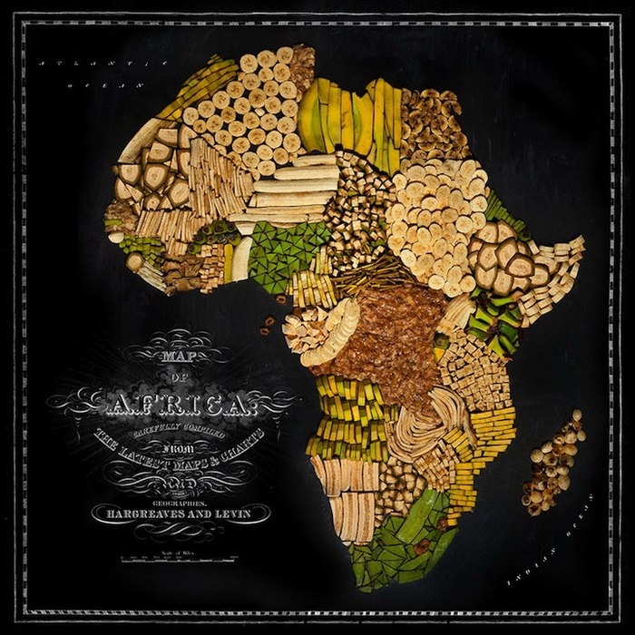 Банановая Африка и томатная Италия: аппетитные страны на съедобной карте мира