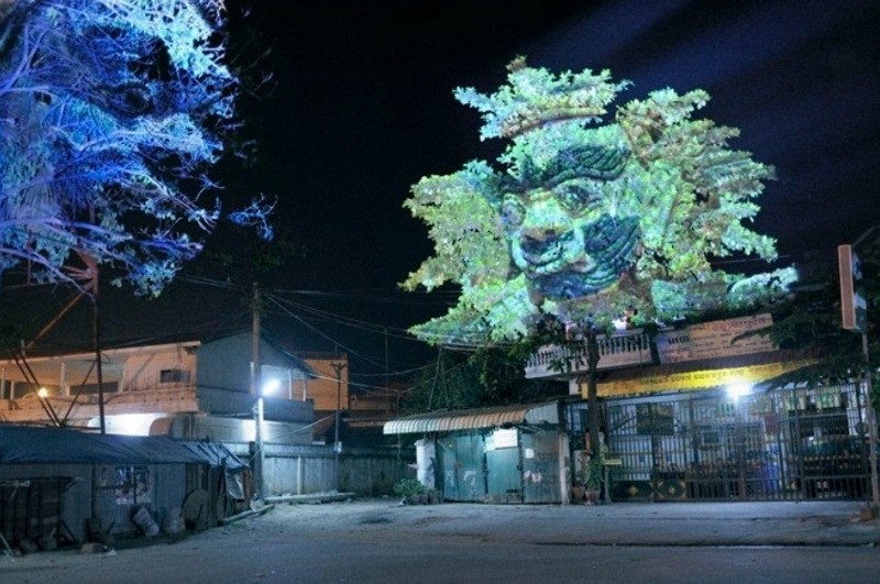 3D проекции на деревья.