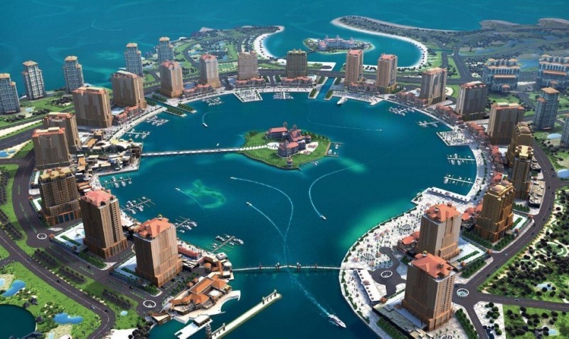 Искусственный остров в Катаре