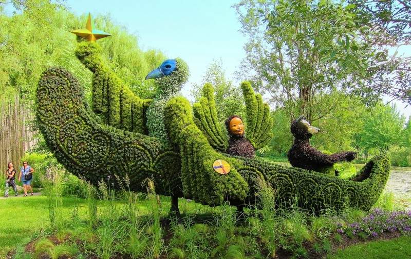 Зеленые произведения искусства в Монреальском ботаническом саду 7