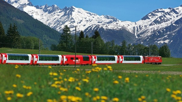 Самые красивые маршруты мира: швейцарский Ледниковый экспресс