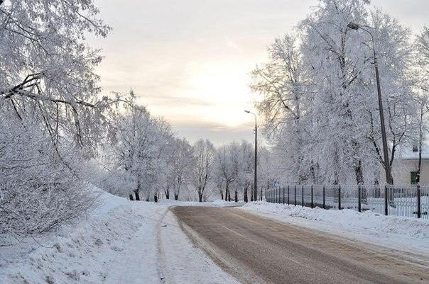 Зимний Псков, Россия.