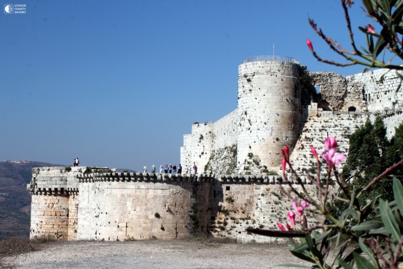 Замок крестоносцев в Сирии